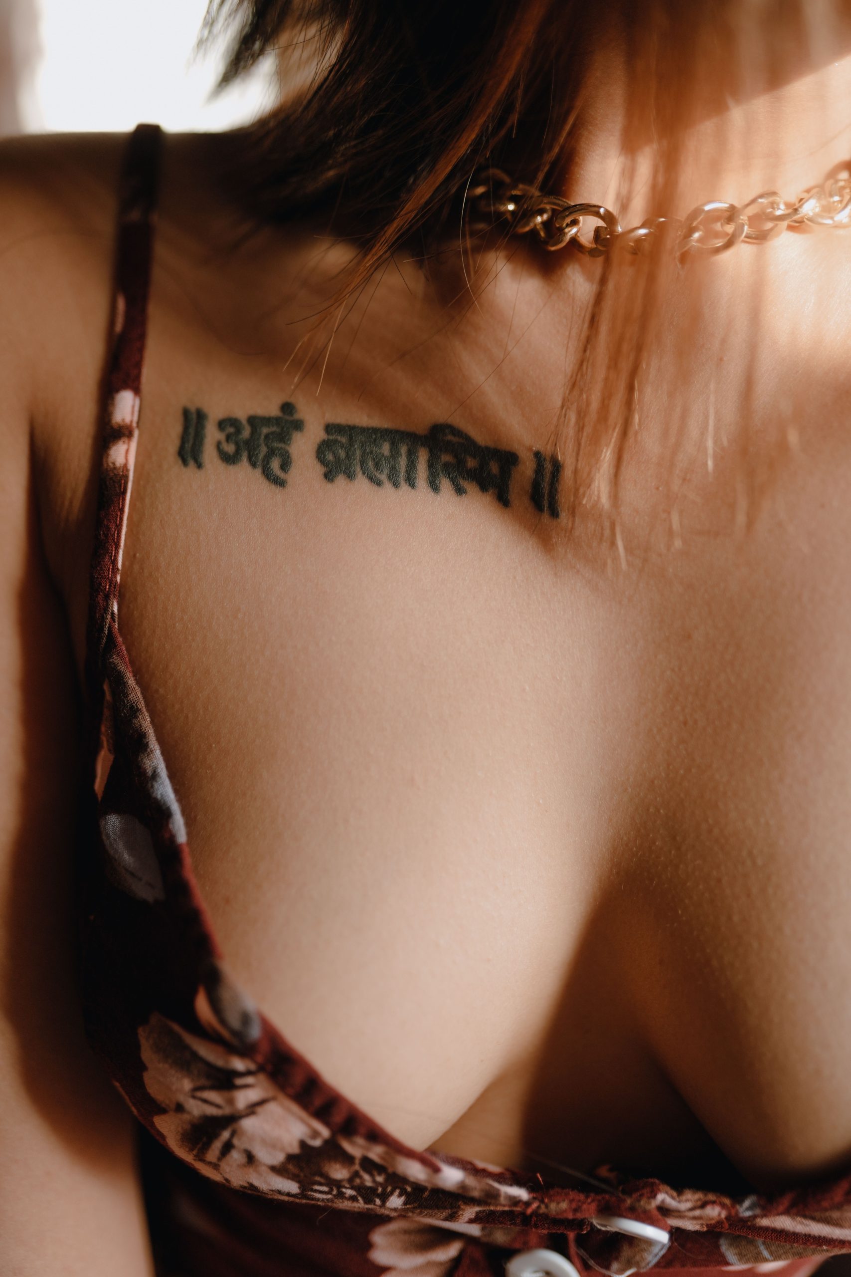 Tatouage clavicule cicatrisation
